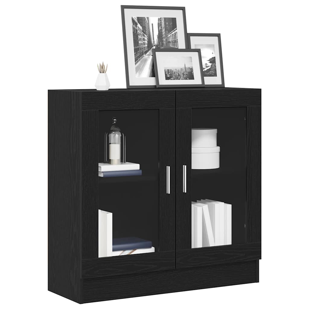 Armadio per Libri Rovere Nero 82,5 x 30,5 x 80 cm | homemem39