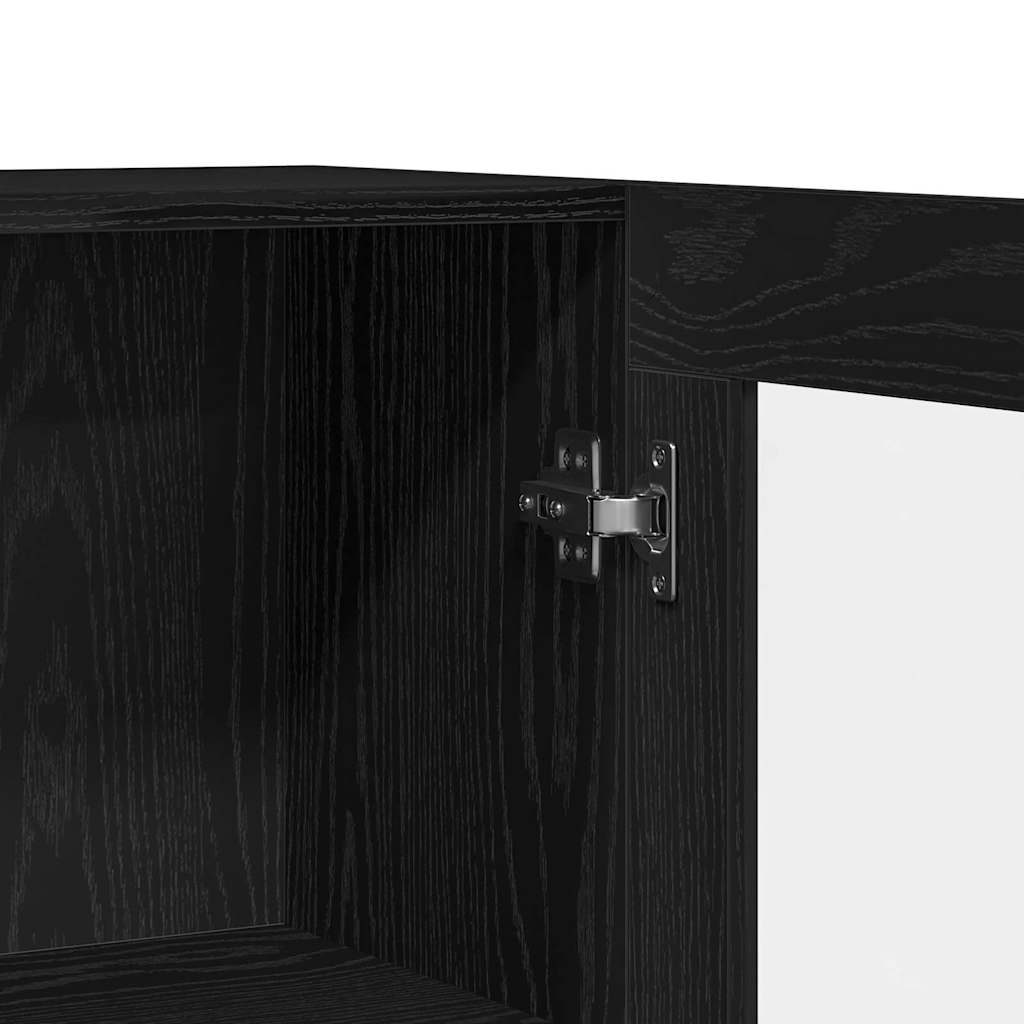 Credenza Nero 120 x 30.5 x 70 cm Legno multistrato