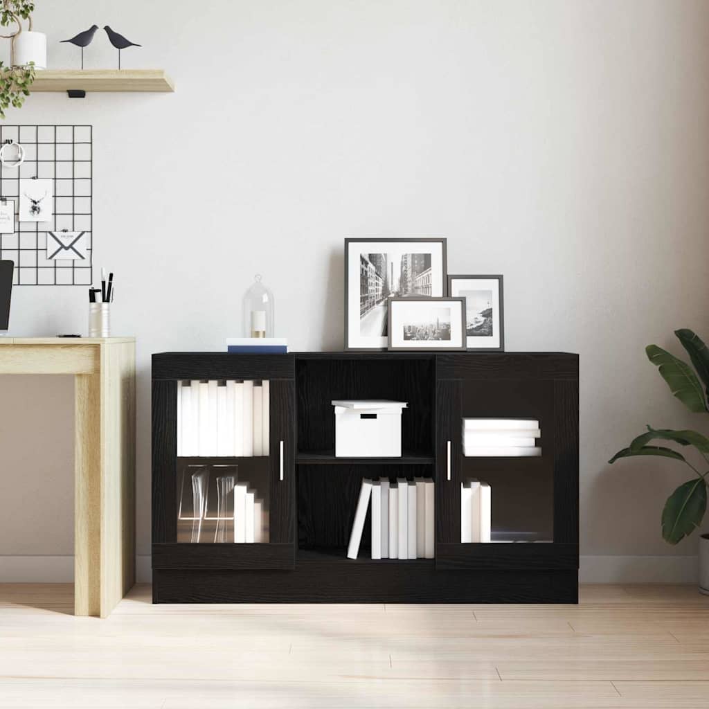 Credenza Nero 120 x 30.5 x 70 cm Legno multistrato