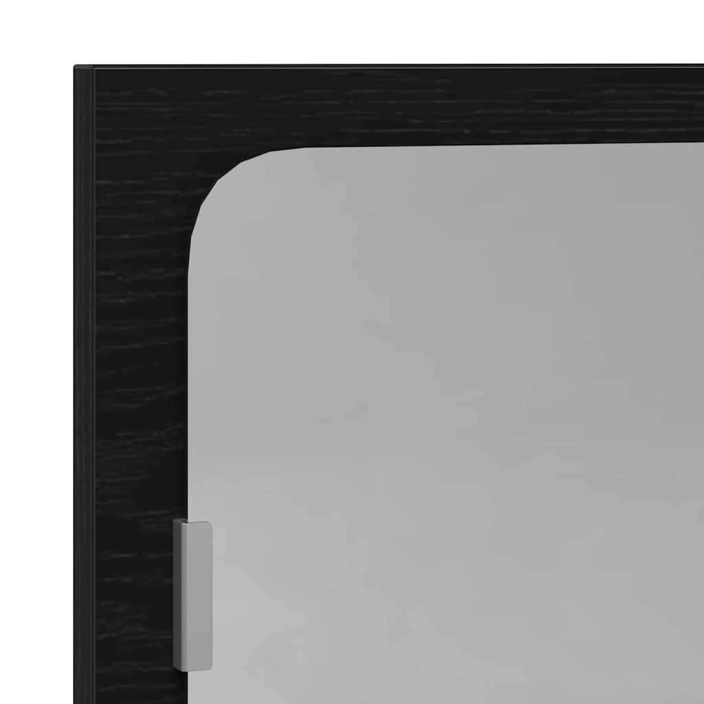 Mensola Specchio Rovere Nero 60 x 10,5 x 37 cm | homemem39