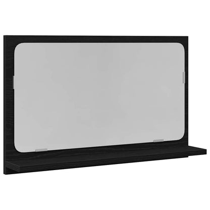 Mensola Specchio Rovere Nero 60 x 10,5 x 37 cm | homemem39