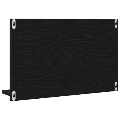 Mensola Specchio Rovere Nero 60 x 10,5 x 37 cm | homemem39