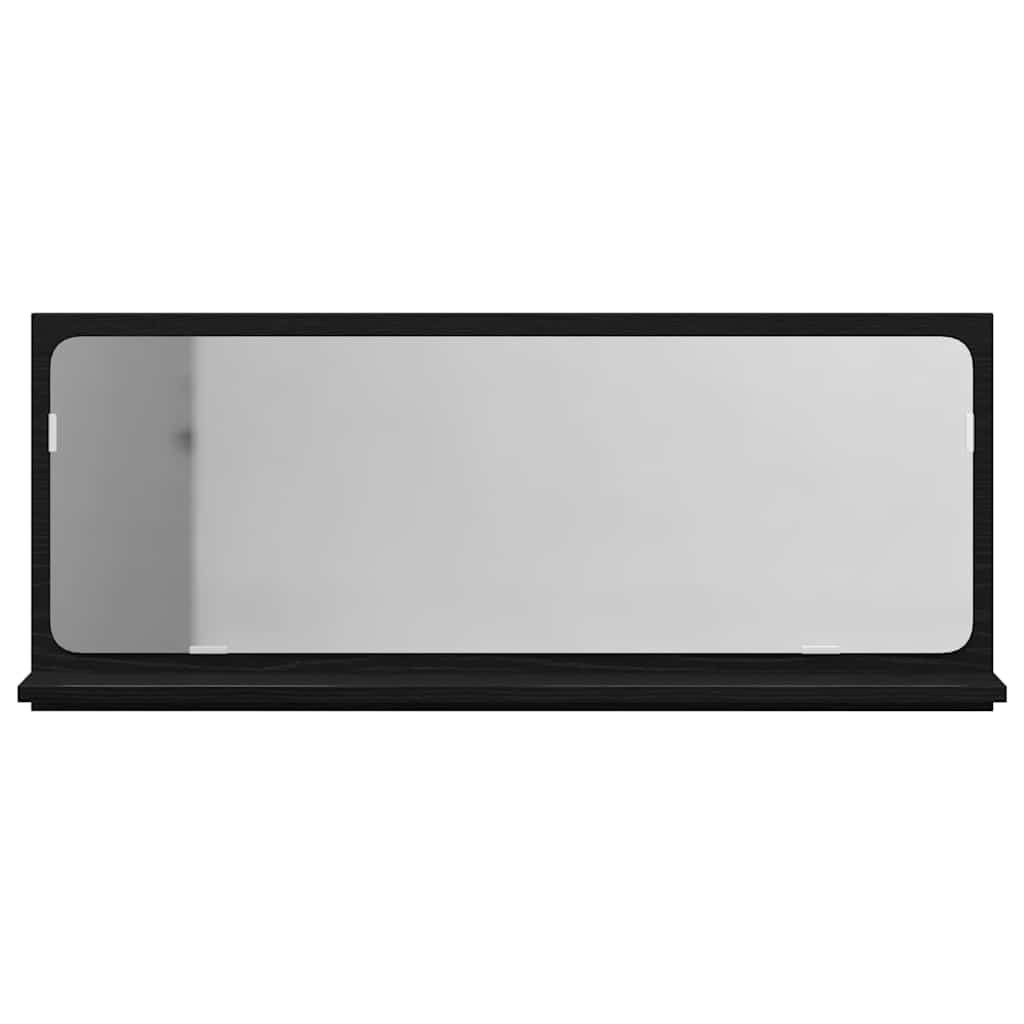 Mensola Specchio Rovere Nero 90 x 10,5 x 37 cm | homemem39