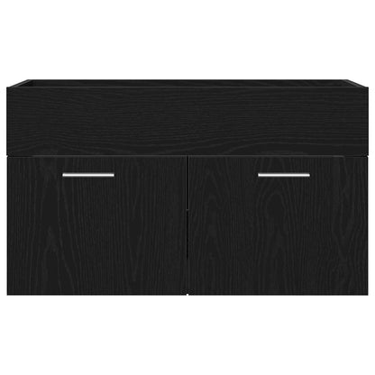 Armadio sottolavello Rovere Nero Legno ingegnerizzato | homemem39