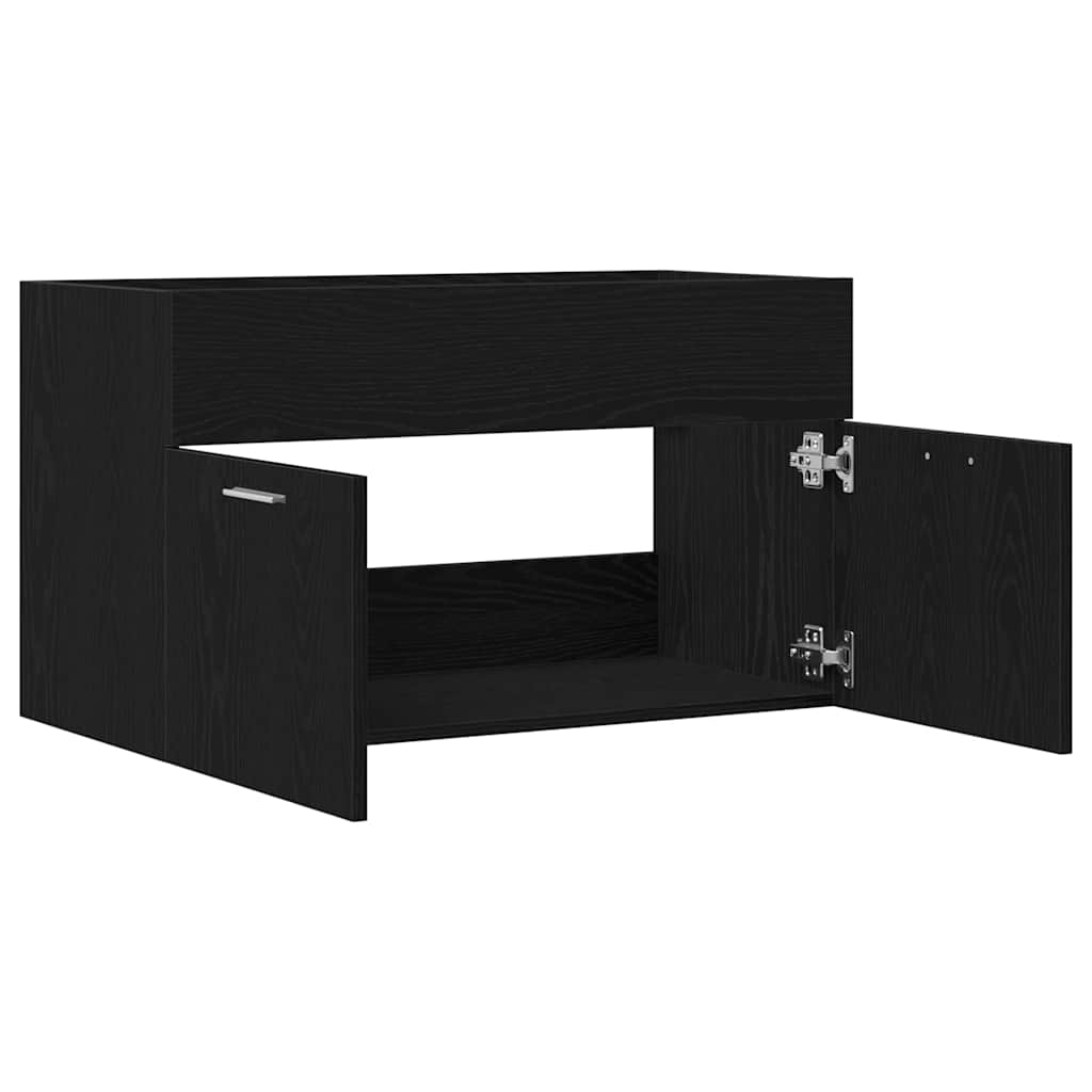 Armadio sottolavello Rovere Nero Legno ingegnerizzato | homemem39