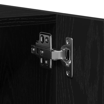 Mobile da Bagno Rovere Nero 30 x 30 x 130 cm | homemem39