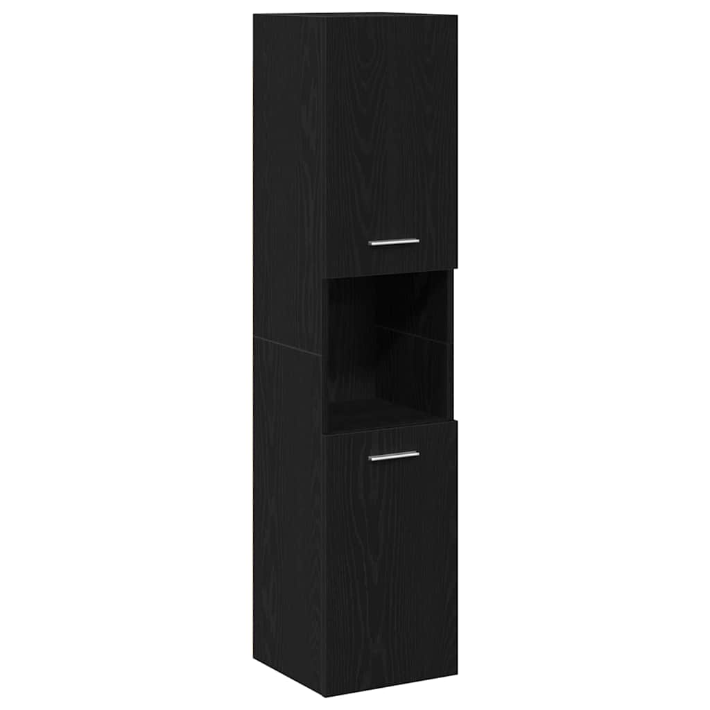Mobile da Bagno Rovere Nero 30 x 30 x 130 cm | homemem39