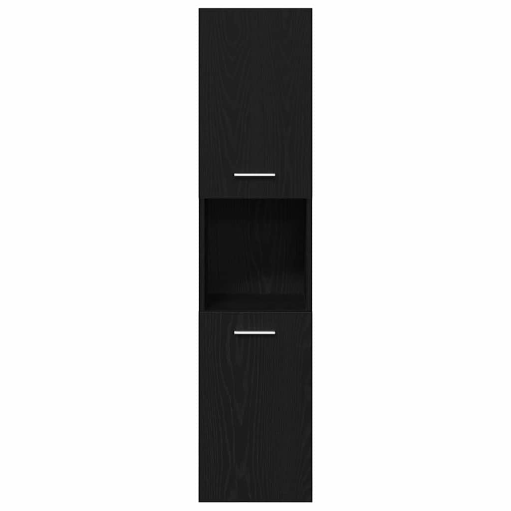 Mobile da Bagno Rovere Nero 30 x 30 x 130 cm | homemem39