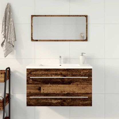 Mobile Lavabo Bagno Legno Antico 80x38,5x48cm Legno Multistrato | homemem39