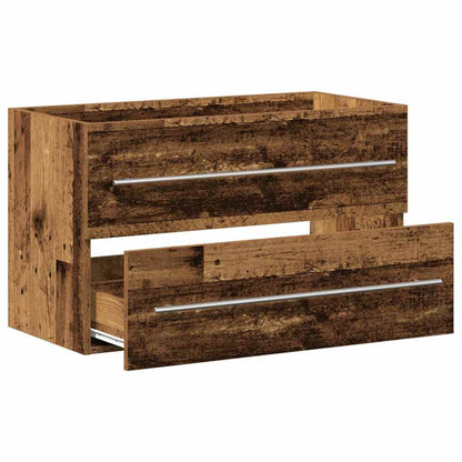 Mobile Lavabo Bagno Legno Antico 80x38,5x48cm Legno Multistrato | homemem39