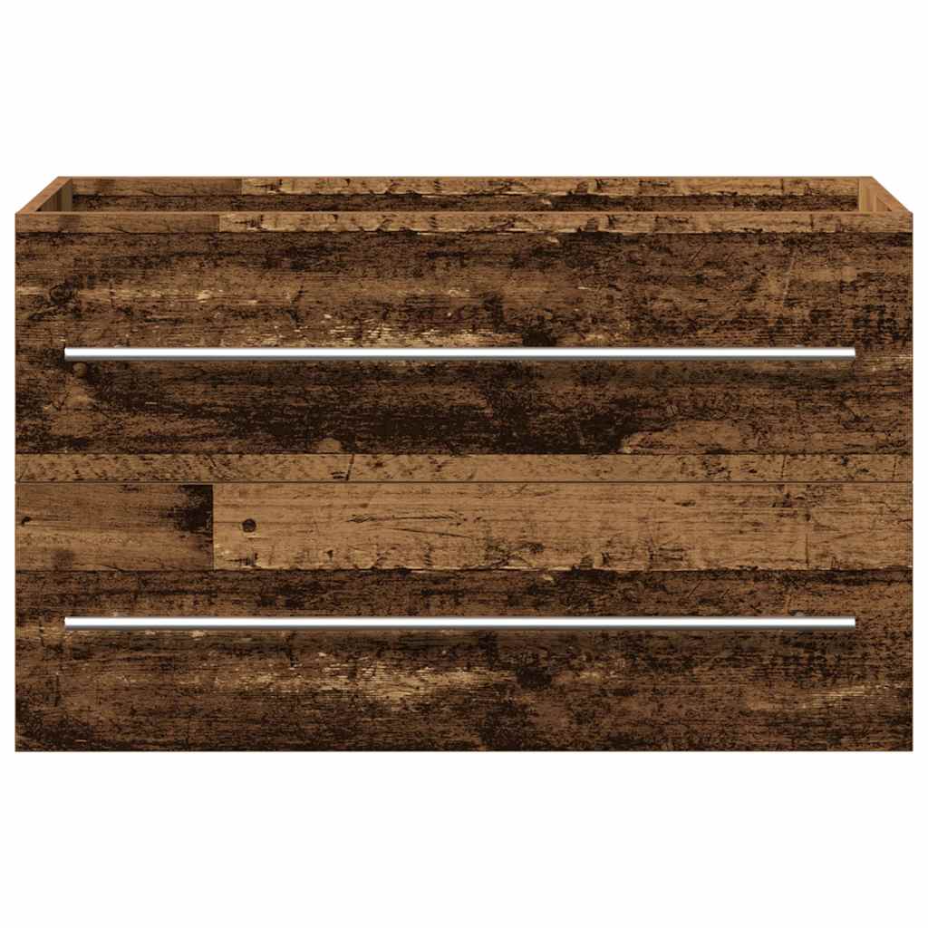 Mobile Lavabo Bagno Legno Antico 80x38,5x48cm Legno Multistrato