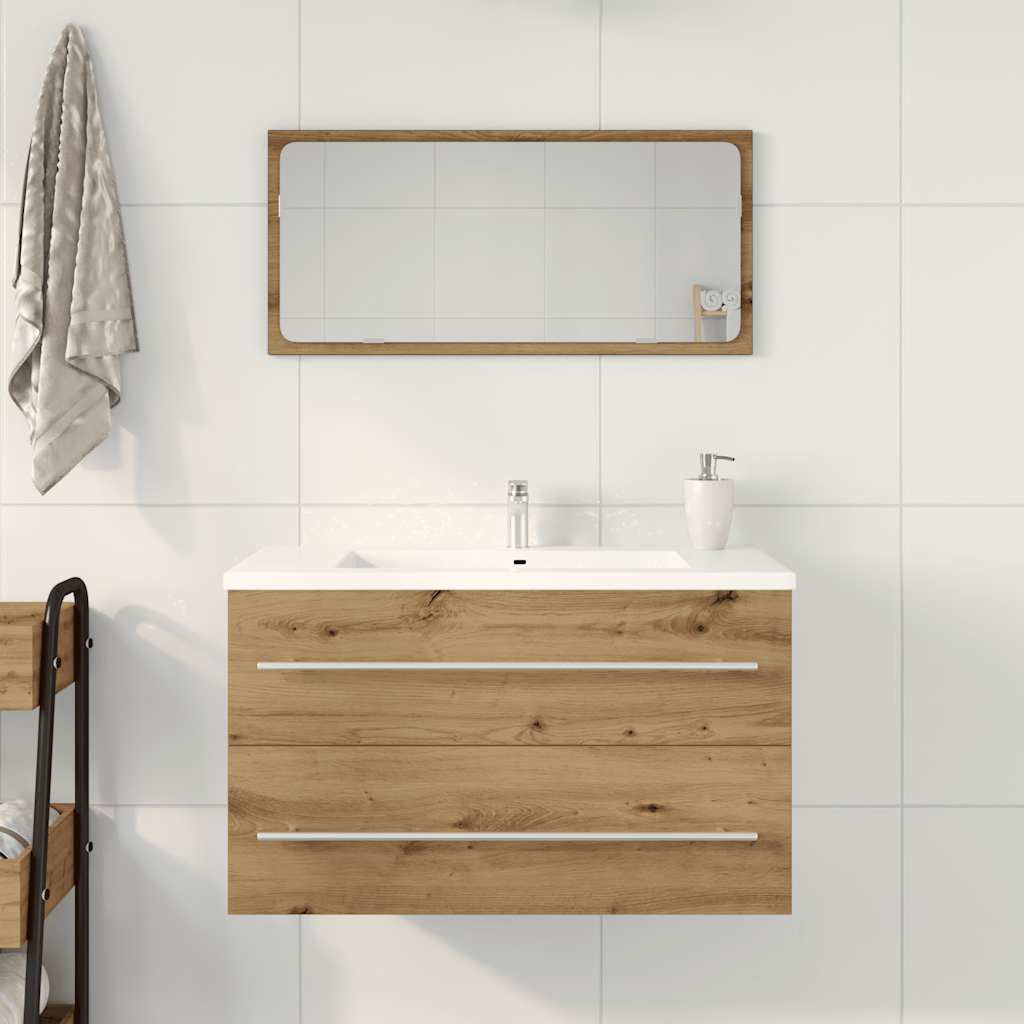 Mobile Lavabo Bagno Artigianale 80x38,5x48 cm Legno Multistrato | homemem39