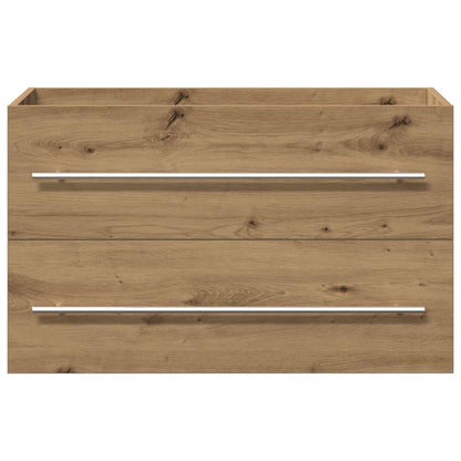 Mobile Lavabo Bagno Artigianale 80x38,5x48 cm Legno Multistrato | homemem39