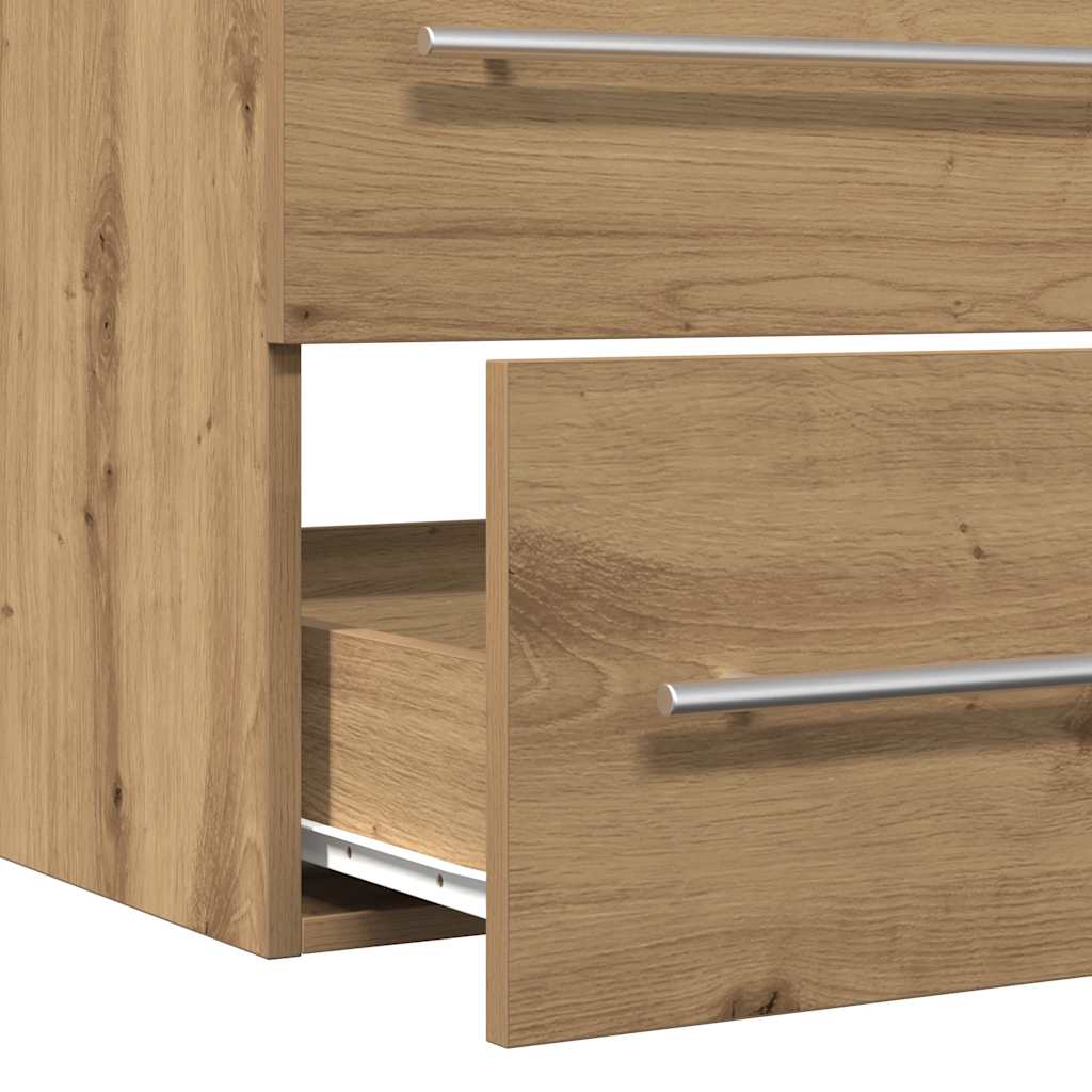 Mobile Lavabo Bagno Artigianale 80x38,5x48 cm Legno Multistrato | homemem39