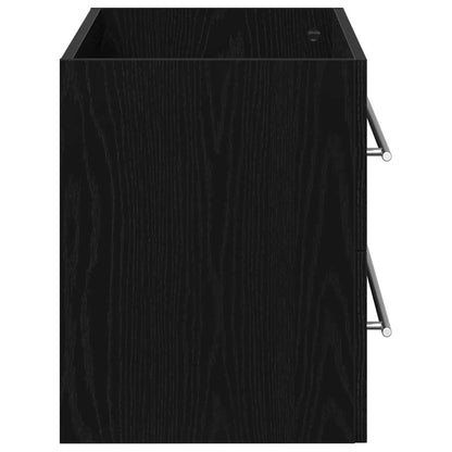 Mobile Lavabo da Bagno Rovere Nero 80x38,5x48 cm in Truciolato | homemem39