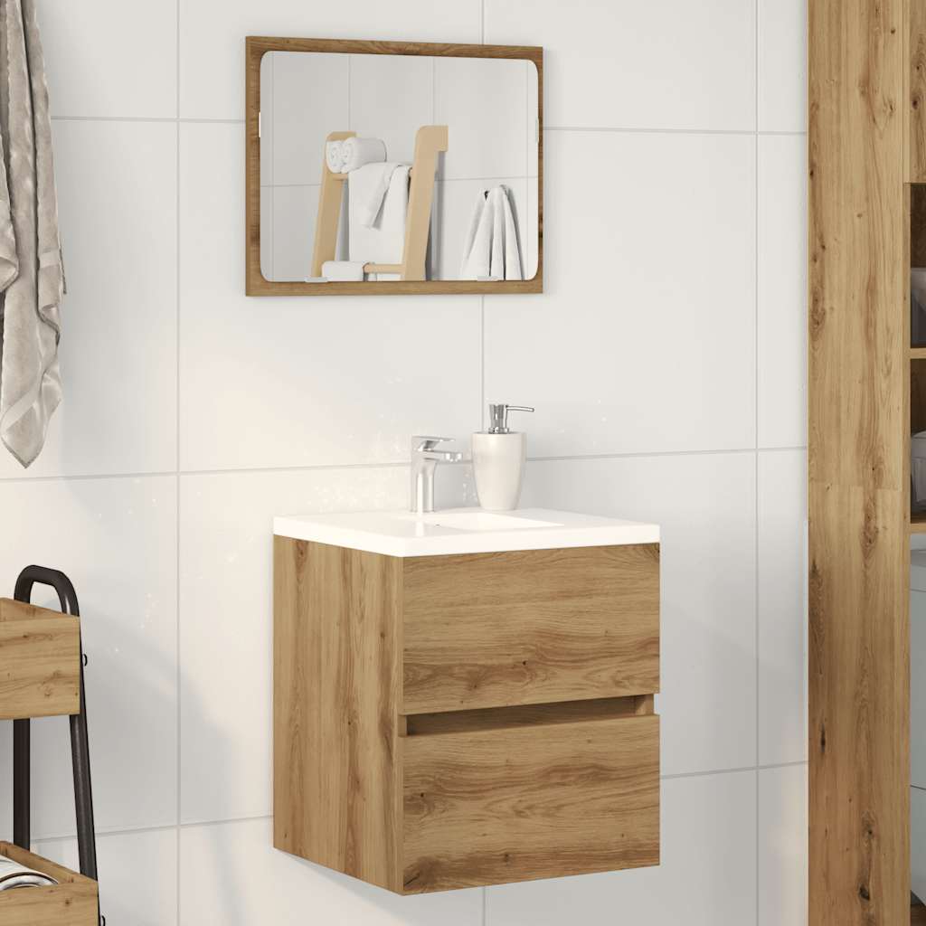 Mobile Lavabo Bagno Artigianale 41x38,5x45 cm in Truciolato