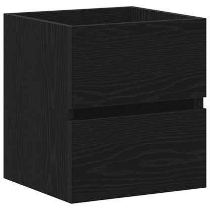 Mobile Lavabo Rovere Nero 41x38,5x45 cm in Legno Multistrato | homemem39