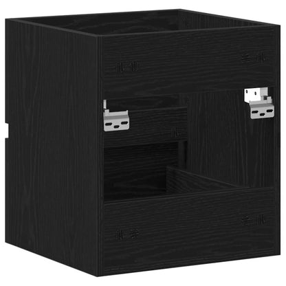 Mobile Lavabo Rovere Nero 41x38,5x45 cm in Legno Multistrato | homemem39
