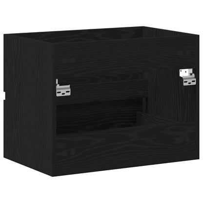 Mobile Lavabo Rovere Nero 60x38,5x45 cm in Legno Multistrato | homemem39