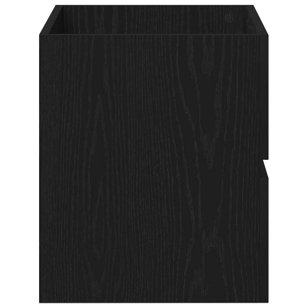 Mobile Lavabo Rovere Nero 60x38,5x45 cm in Legno Multistrato | homemem39