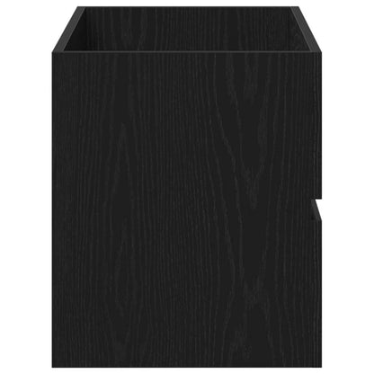 Mobile Lavabo Rovere Nero 80x38,5x45 cm in Legno Multistrato | homemem39