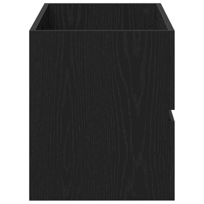 Mobile Lavabo Rovere Nero 90x38,5x45 cm in Legno Multistrato | homemem39