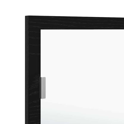 Specchio da bagno LED Rovere Nero 100 x 8,5 x 37 cm Vetro | homemem39