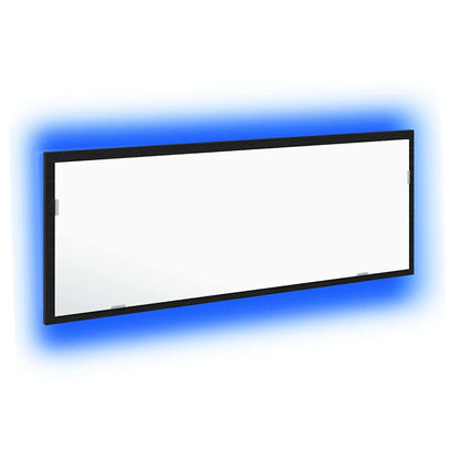 Specchio da bagno LED Rovere Nero 100 x 8,5 x 37 cm Vetro | homemem39