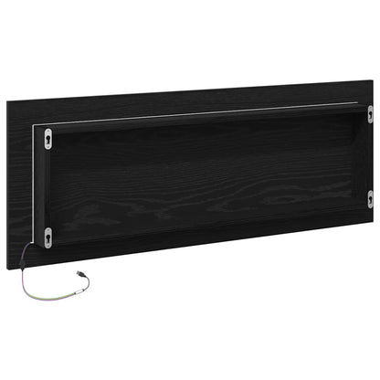 Specchio da bagno LED Rovere Nero 100 x 8,5 x 37 cm Vetro | homemem39
