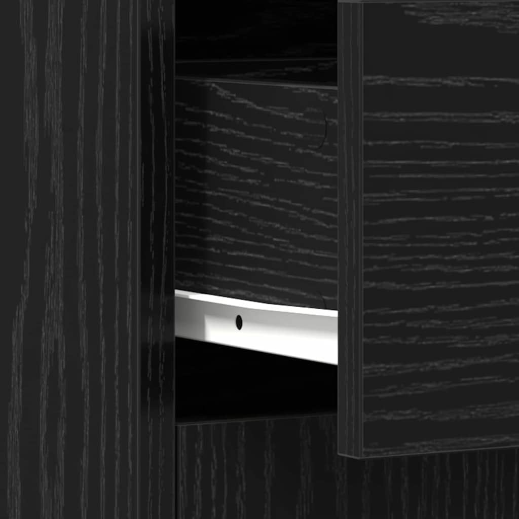 Mobile da Bagno Rovere Nero 60 x 33 x 80 cm | homemem39