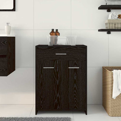 Mobile da Bagno Rovere Nero 60 x 33 x 80 cm | homemem39