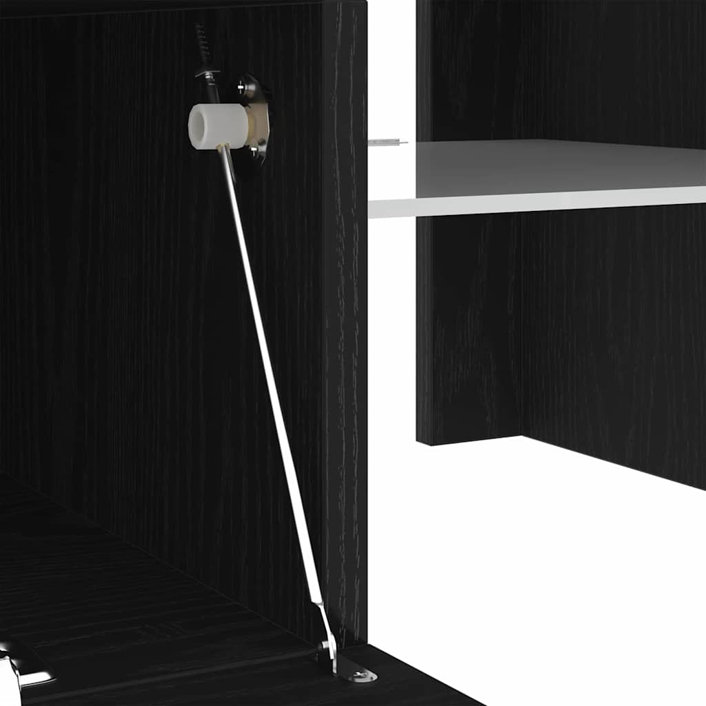 Mobile TV Nero 120 x 35 x 40 cm Legno multistrato