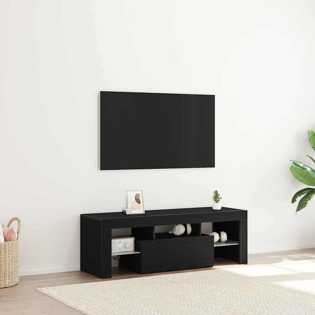 Mobile TV Nero 120 x 35 x 40 cm Legno multistrato