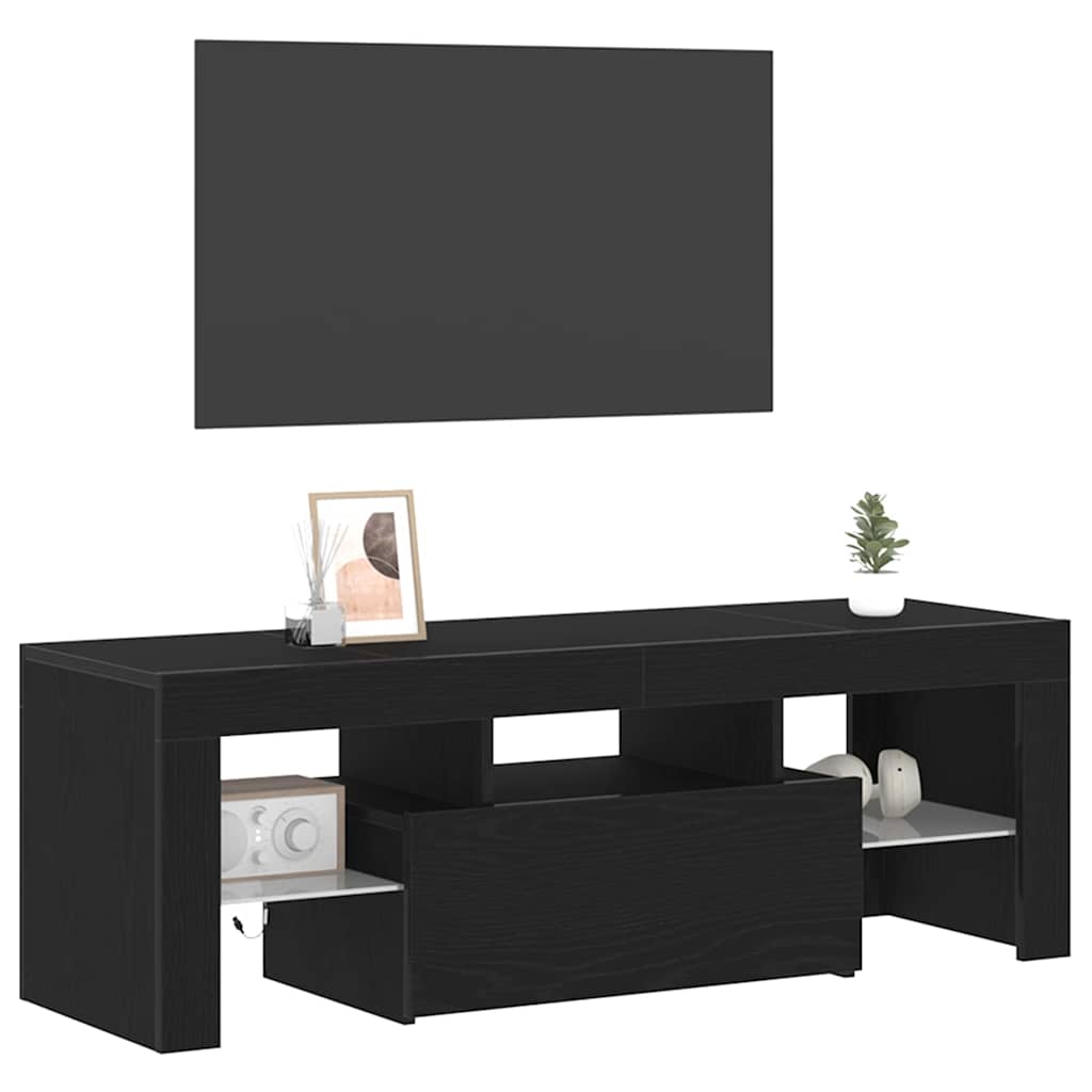 Mobile TV Nero 120 x 35 x 40 cm Legno multistrato