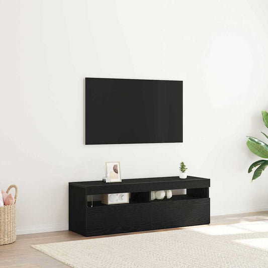 Mobile TV Nero 120 x 35 x 40 cm Legno multistrato