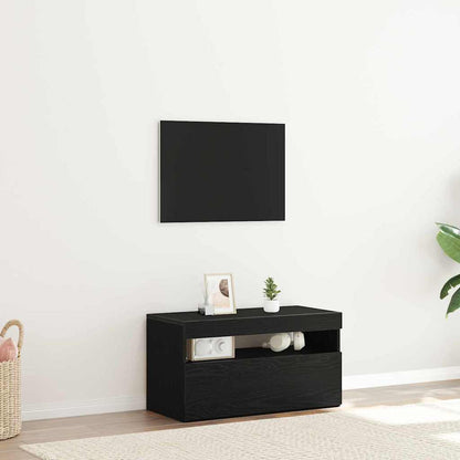 Mobile TV Nero 75 x 35 x 40 cm Legno multistrato