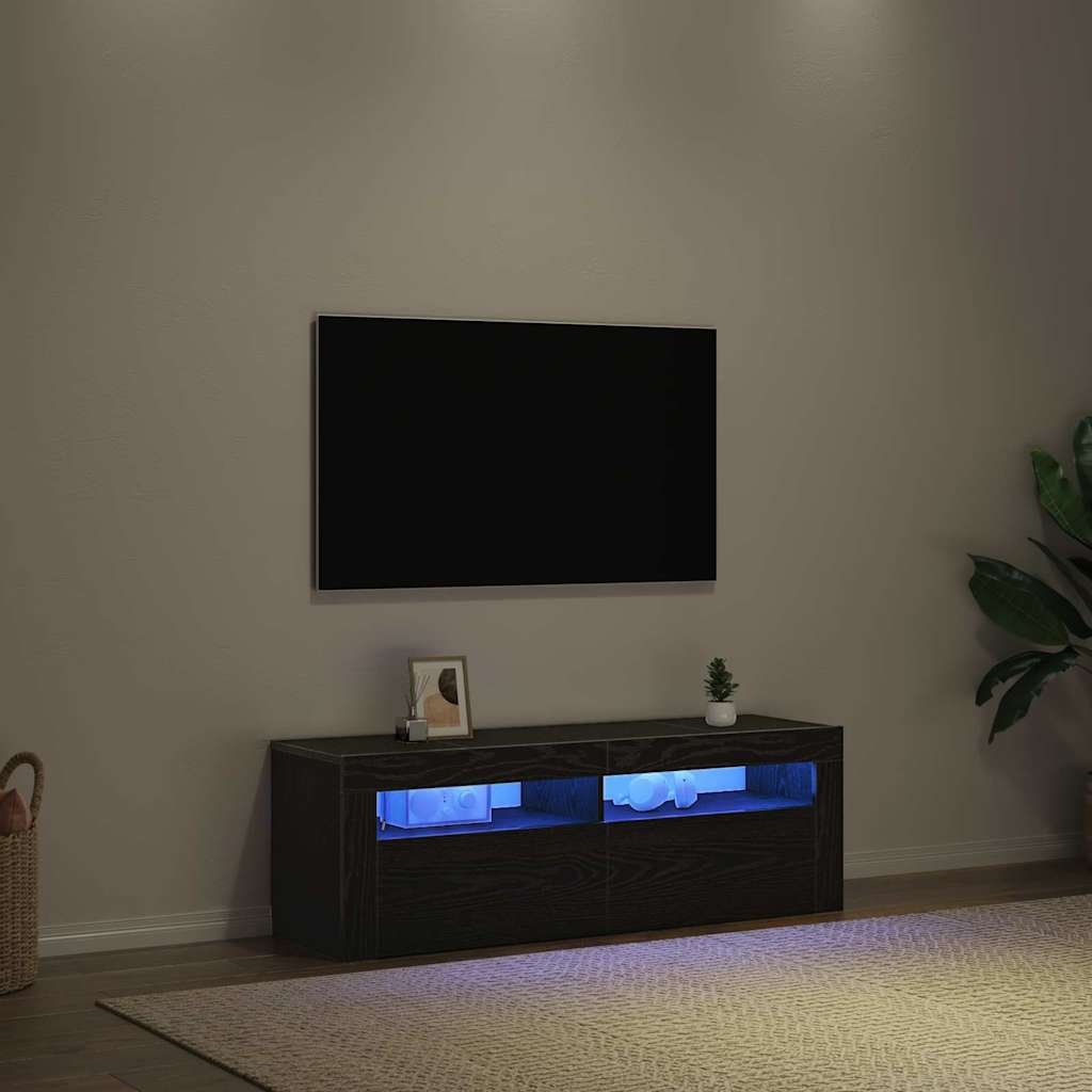 Mobile TV Nero 120 x 35 x 40 cm Legno multistrato