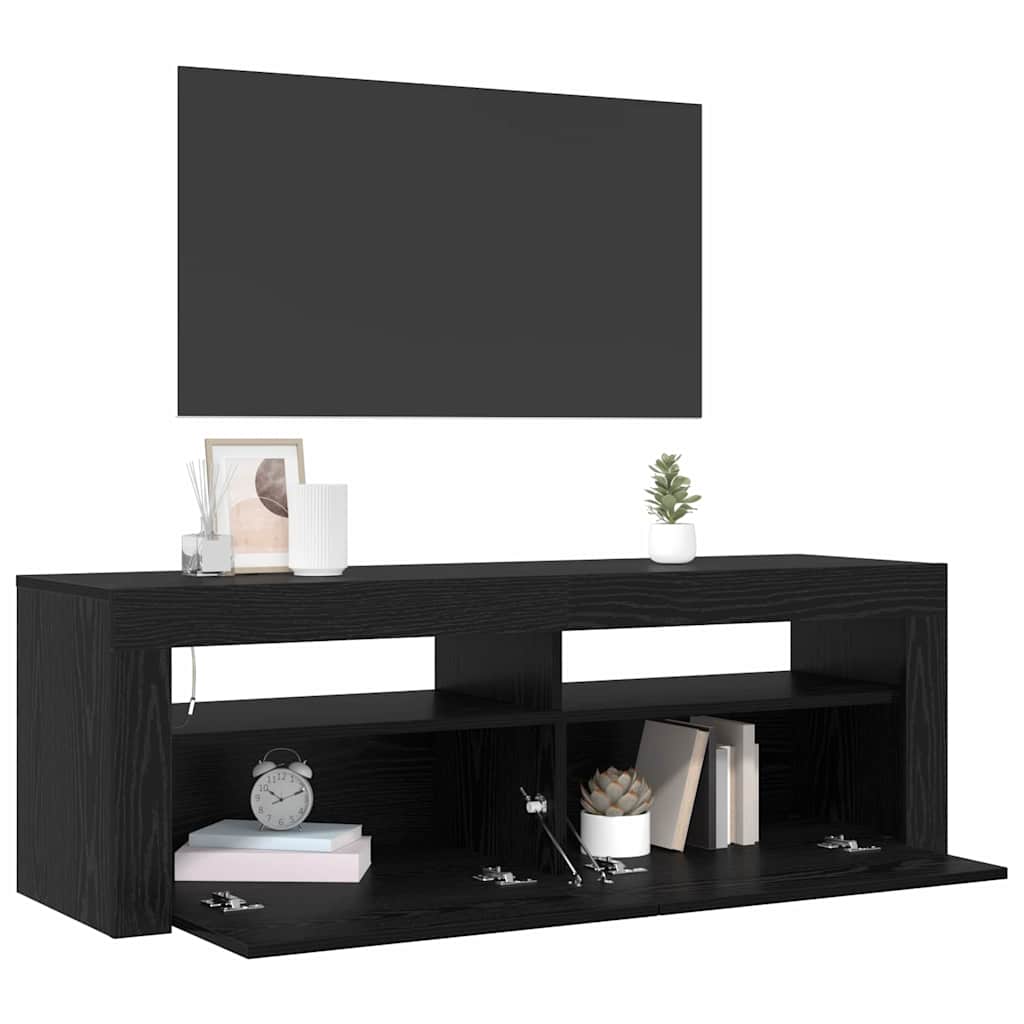 Mobile TV Nero 120 x 35 x 40 cm Legno multistrato