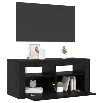 Mobile TV Nero 90 x 35 x 40 cm Legno multistrato