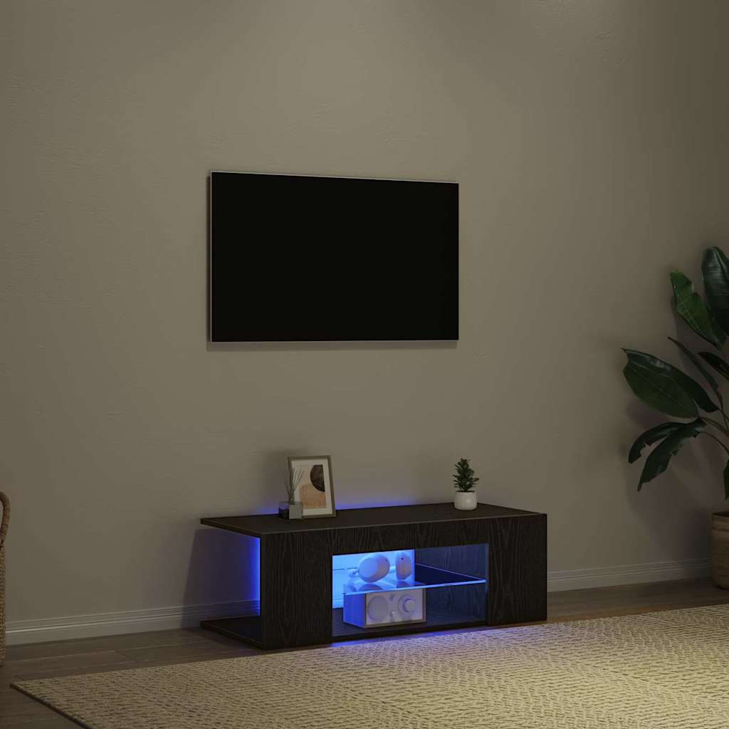 Mobile TV Nero 90 x 39 x 30 cm Legno multistrato
