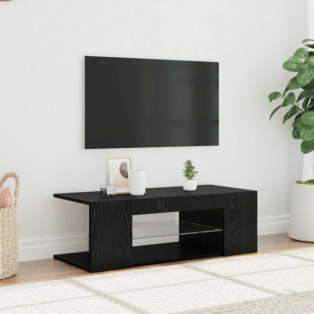 Mobile TV Nero 90 x 39 x 30 cm Legno multistrato