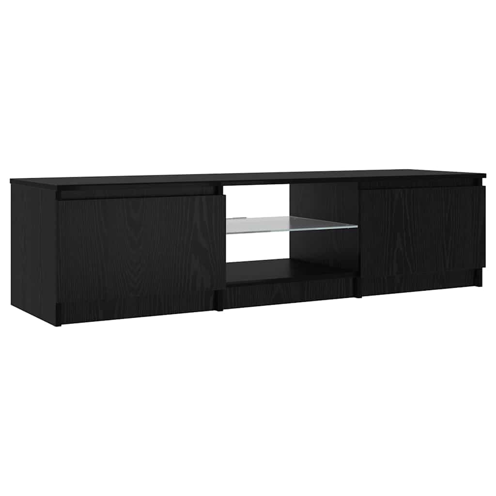 Mobile TV Nero 140 x 38.5 x 36 cm Legno multistrato