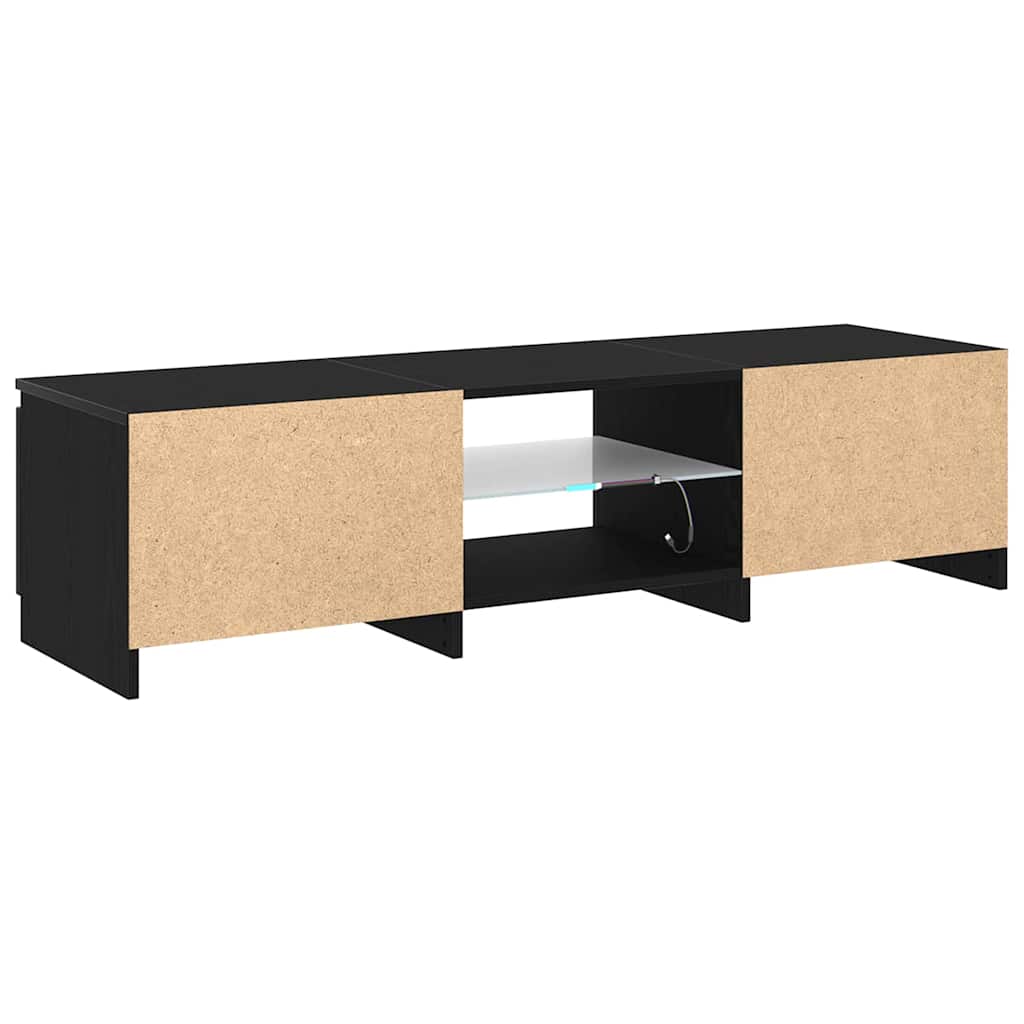 Mobile TV Nero 140 x 38.5 x 36 cm Legno multistrato