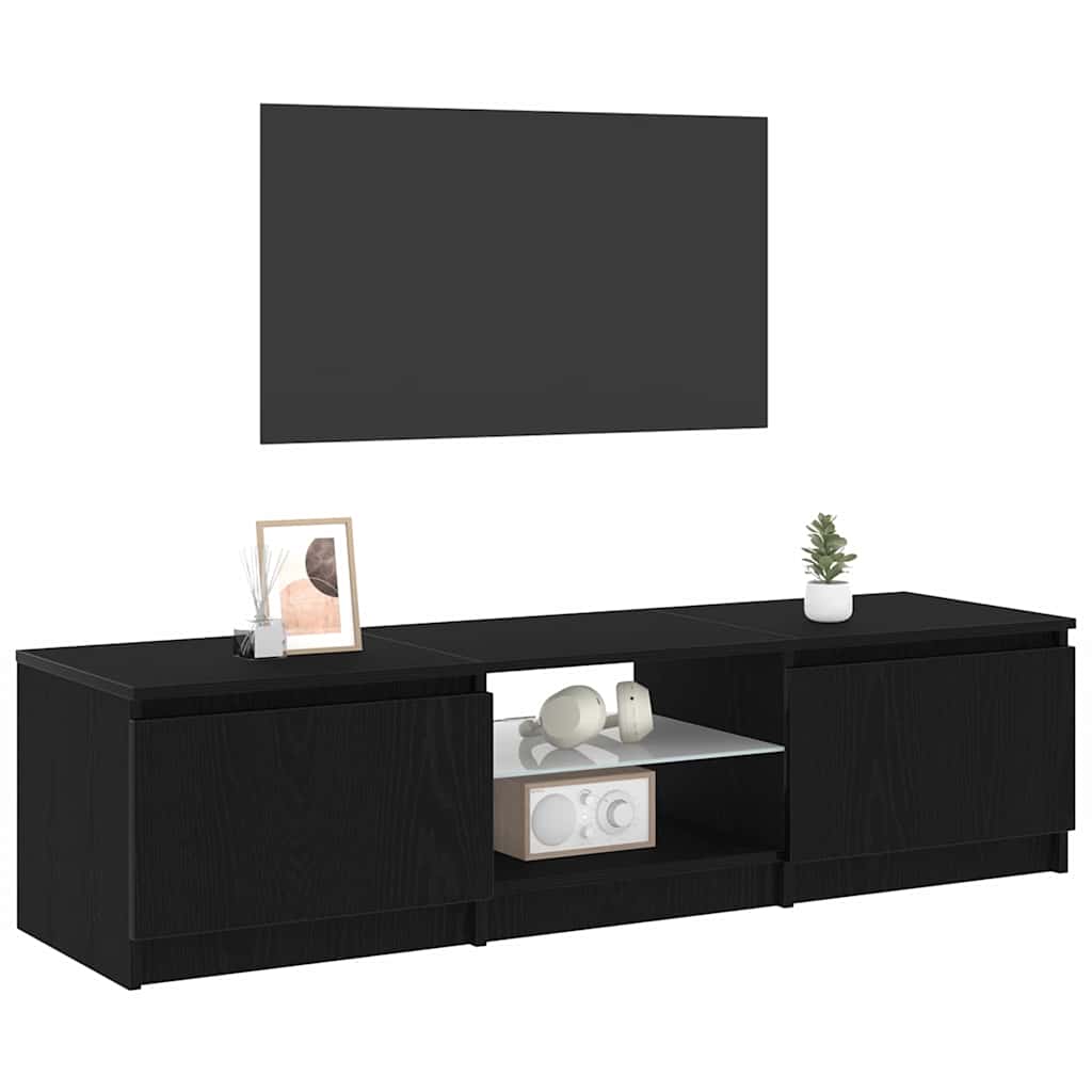Mobile TV Nero 140 x 38.5 x 36 cm Legno multistrato