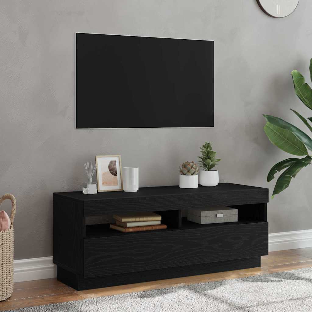 Mobile TV Nero 100 x 35 x 40 cm Legno multistrato