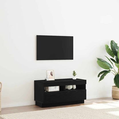 Mobile TV Nero 80 x 35 x 40 cm Legno multistrato