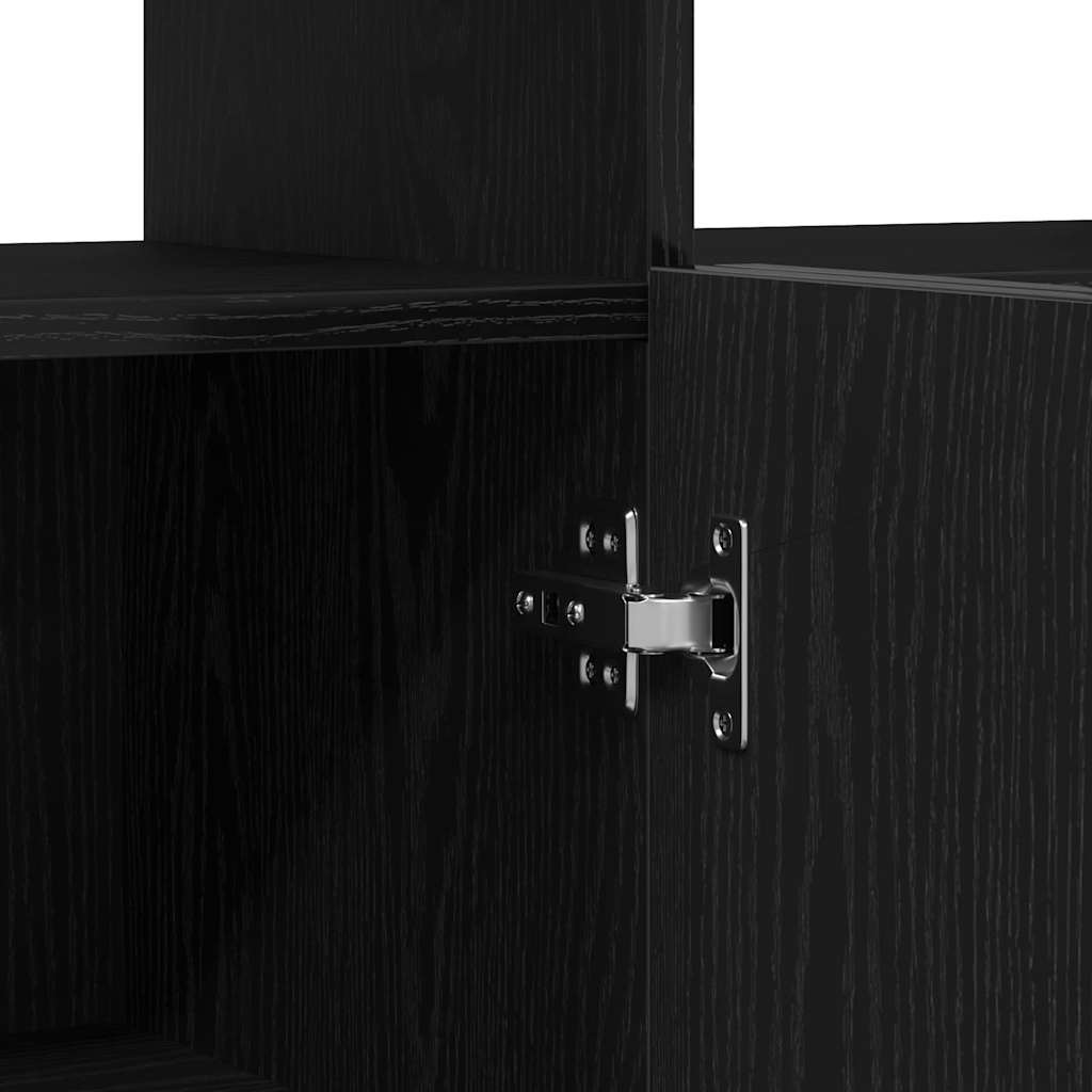 Credenza Nero 80 x 35 x 75 cm Legno multistrato