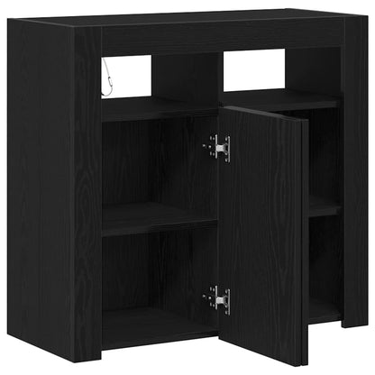 Credenza Nero 80 x 35 x 75 cm Legno multistrato