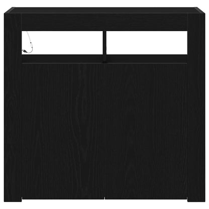 Credenza Nero 80 x 35 x 75 cm Legno multistrato