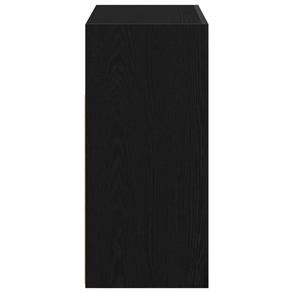 Credenza Nero 80 x 35 x 75 cm Legno multistrato